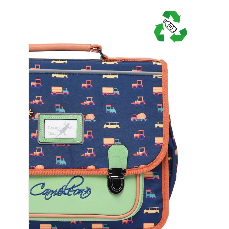 Cartable Retro 38 cm - Navy Countryside - CAME-RET-CA38-71Z - Caméléon - Cartables et sac à dos - Le Nuage de Charlotte