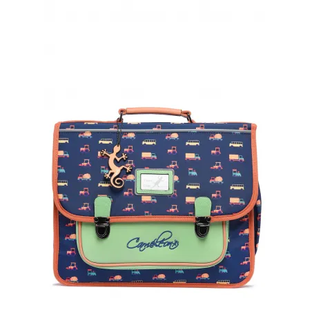 Cartable Retro 38 cm - Navy Countryside - CAME-RET-CA38-71Z - Caméléon - Cartables et sac à dos - Le Nuage de Charlotte