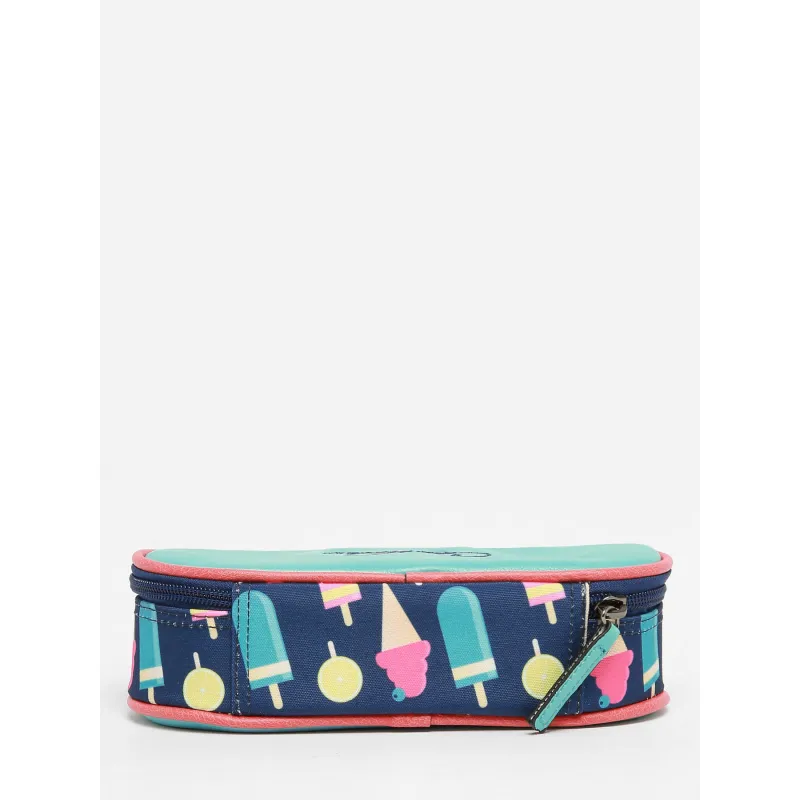 Retro pencil case - Navy Ice Cream - CAME-RET-PLUM-71X - Caméléon - Pencil Cases - Le Nuage de Charlotte