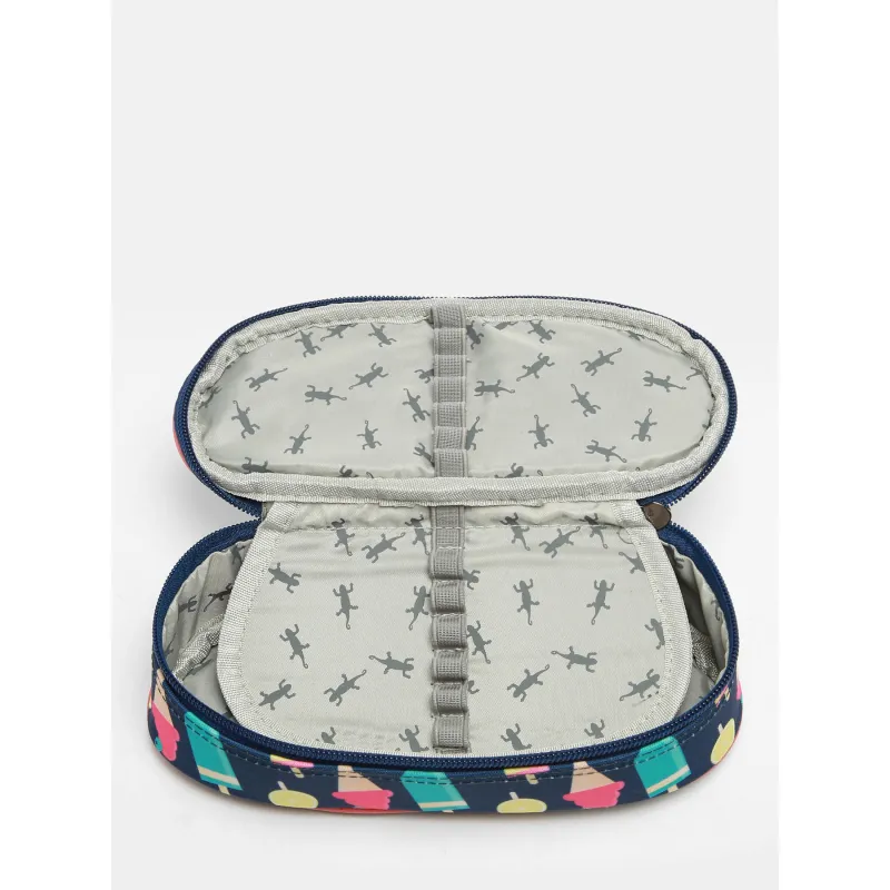 Retro pencil case - Navy Ice Cream - CAME-RET-PLUM-71X - Caméléon - Pencil Cases - Le Nuage de Charlotte