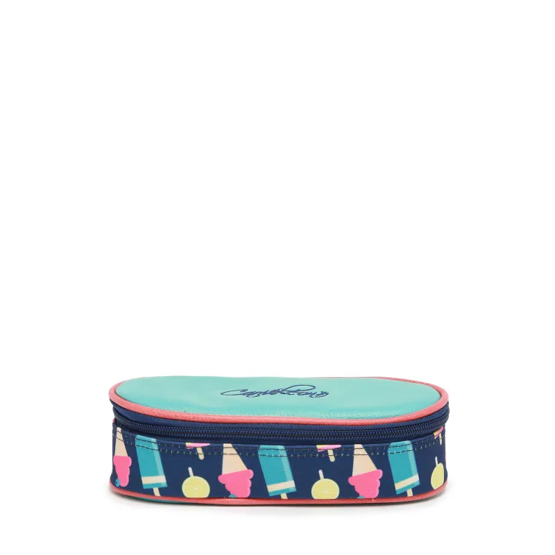 Retro pencil case - Navy Ice Cream - CAME-RET-PLUM-71X - Caméléon - Pencil Cases - Le Nuage de Charlotte