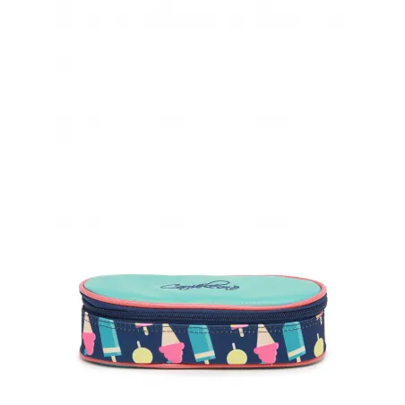 Retro pencil case - Navy Ice Cream - CAME-RET-PLUM-71X - Caméléon - Pencil Cases - Le Nuage de Charlotte