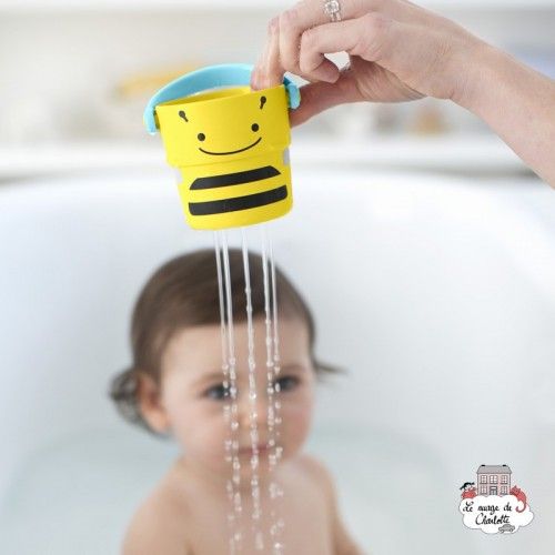 Zoo stack & pour buckets - SKP-235355 - Skip Hop - Water Play - Le Nuage de Charlotte