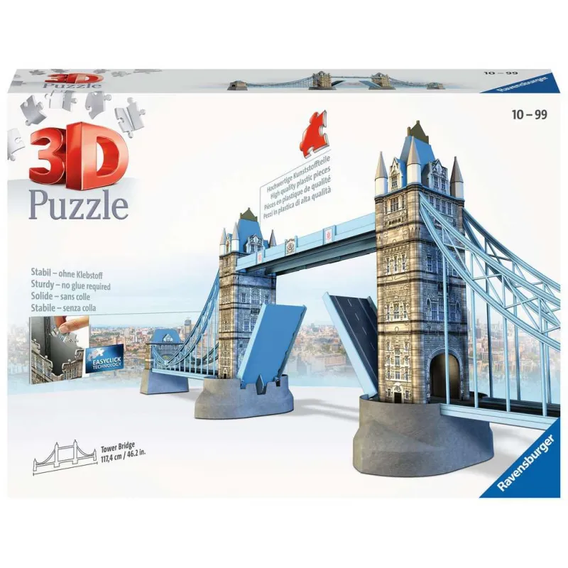 Puzzle 3D - Tower Bridge [282] - RAV-125593 - Ravensburger - Puzzles 3D - Le Nuage de Charlotte