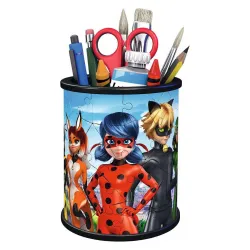 Puzzle 3D - Pot à crayon Miraculous Lady Bug [57] - RAV-112784 - Ravensburger - Puzzles 3D - Le Nuage de Charlotte