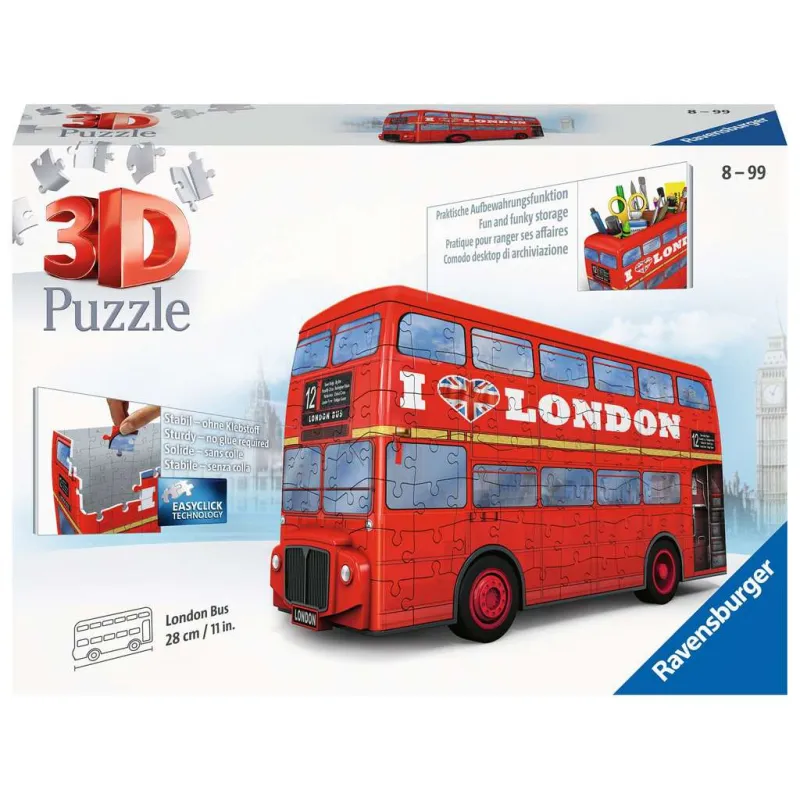 Puzzle 3D - London Bus [244] - RAV-125340 - Ravensburger - 3D Puzzles - Le Nuage de Charlotte