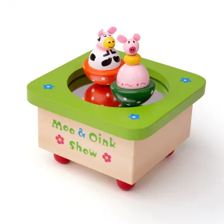 Moo and Oink - BIG-T0054 - Bigjigs - Musical box - Le Nuage de Charlotte