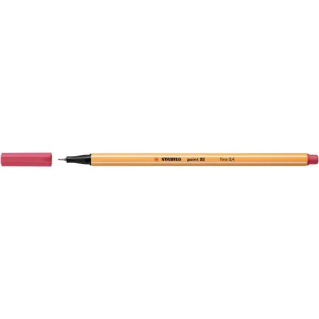 Stabilo point 88 / 49 rouge grenadine 0,4 mm - STAB-8849 - Stabilo - Stylos, crayons, ... - Le Nuage de Charlotte