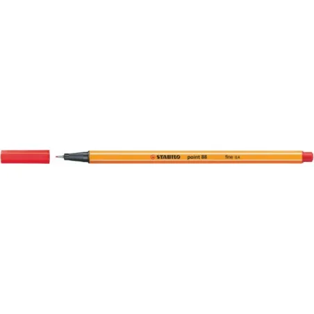 Stabilo point 88 / 40 rouge 0,4 mm - STAB-8840 - Stabilo - Stylos, crayons, ... - Le Nuage de Charlotte