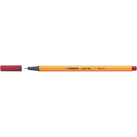 Stabilo point 88 / 50 rouge bordeaux 0,4 mm - STAB-8850 - Stabilo - Stylos, crayons, ... - Le Nuage de Charlotte