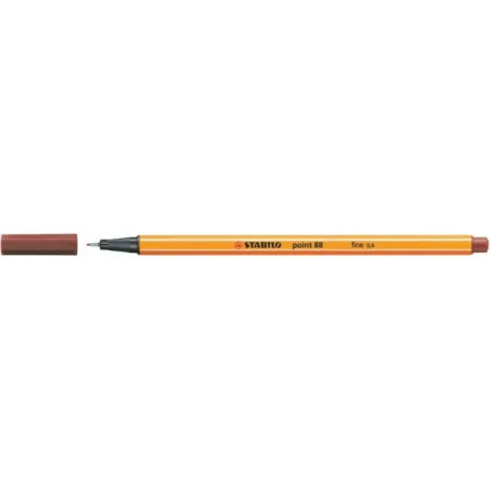 Stabilo point 88 / 75 marron chocolat 0,4 mm - STAB-8875 - Stabilo - Stylos, crayons, ... - Le Nuage de Charlotte