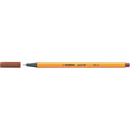 Stabilo point 88 / 38 marron rouille 0,4 mm - STAB-8838 - Stabilo - Stylos, crayons, ... - Le Nuage de Charlotte