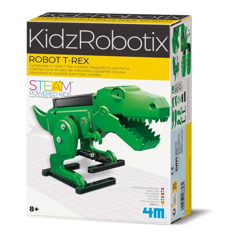 KidzRobotix - Robot T-Rex - 4M-5663460 - 4M - Coffrets éducatifs - Le Nuage de Charlotte