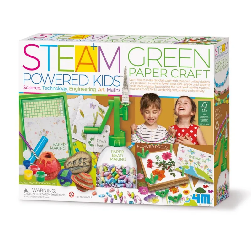 STEAM - Green Paper Craft - 4M-5605542 - 4M - Creative boxes - Le Nuage de Charlotte