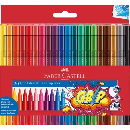 Faber-Castell 20 Felt Tip Pens - FACA-155320 - Faber-Castell - Home - Le Nuage de Charlotte