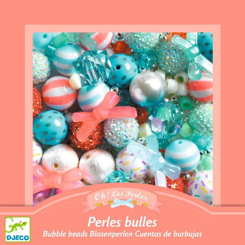 Oh! Les Perles - Perles bulles, Argent - DJE-DJ00025 - DJECO - Enfilage de perles - Le Nuage de Charlotte