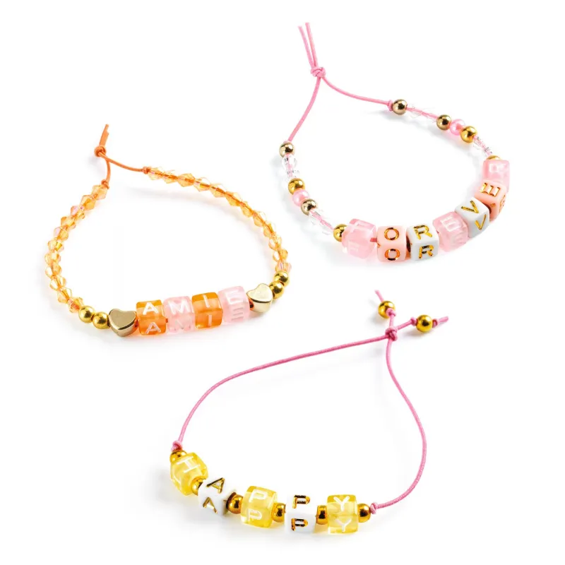 Oh! Les Perles - Alphabet beads, Gold - DJE-DJ00031 - Djeco - Stringing beads - Le Nuage de Charlotte