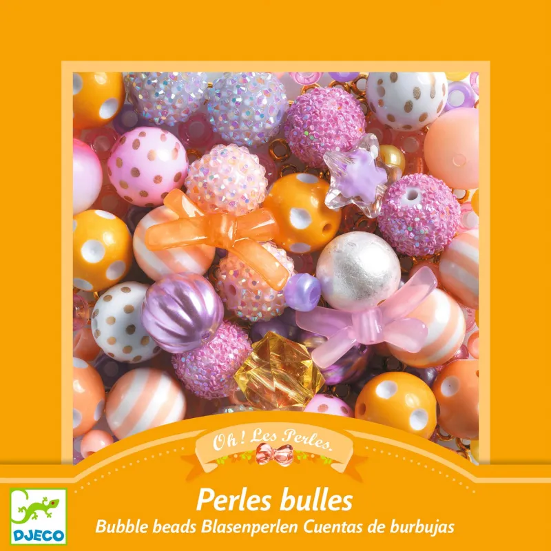 Oh! Les Perles - Bubble beads, Gold - DJE-DJ00026 - Djeco - Stringing beads - Le Nuage de Charlotte