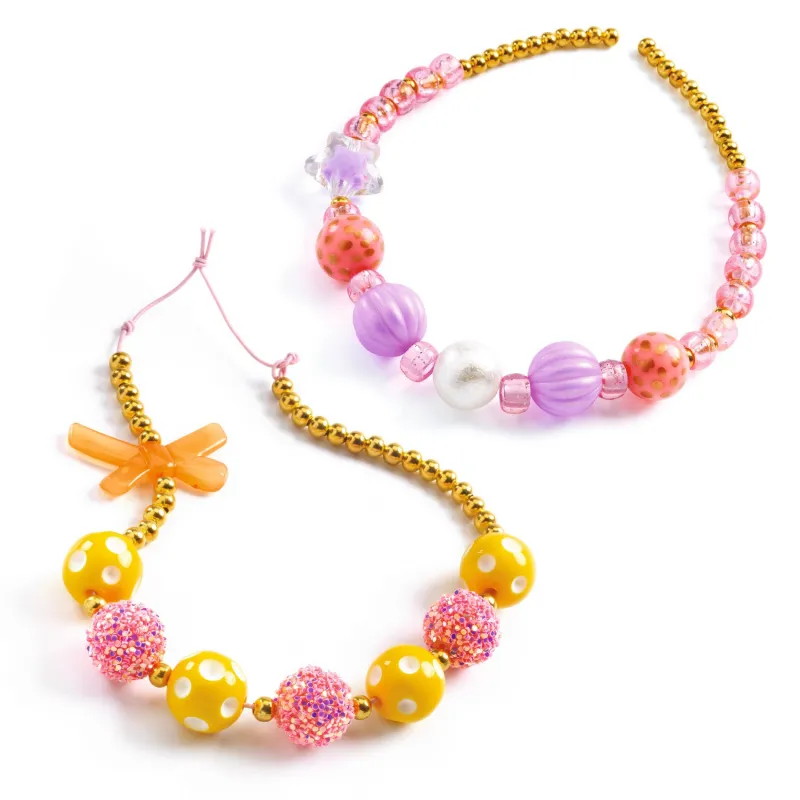 Oh! Les Perles - Bubble beads, Gold - DJE-DJ00026 - Djeco - Stringing beads - Le Nuage de Charlotte