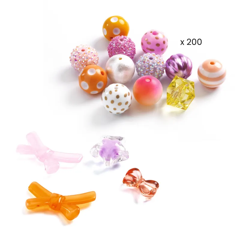 Oh! Les Perles - Bubble beads, Gold - DJE-DJ00026 - Djeco - Stringing beads - Le Nuage de Charlotte