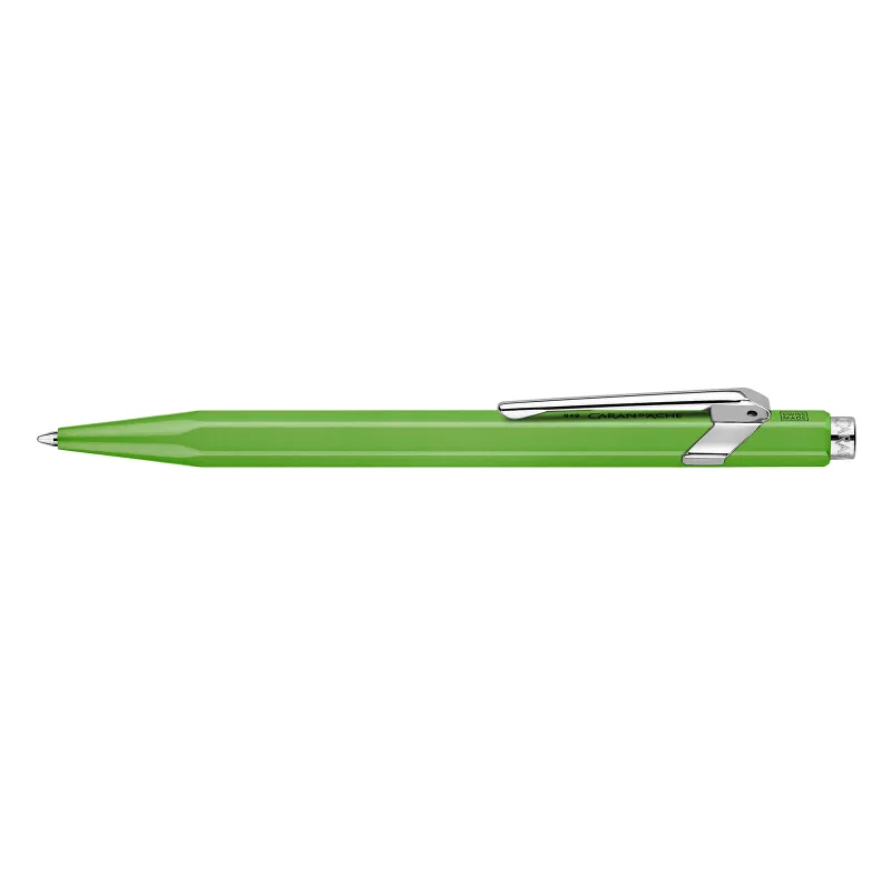 Caran d'Ache - Stylo Bille 849 POPLINE Vert Fluo avec Étui - CARA-0849.730 - Caran d'Ache - Stylos, crayons, ... - Le Nuage d...