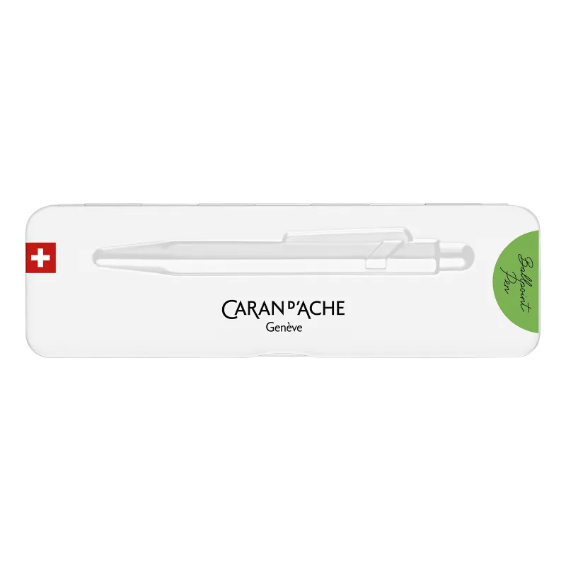 Caran d'Ache - Stylo Bille 849 POPLINE Vert Fluo avec Étui - CARA-0849.730 - Caran d'Ache - Stylos, crayons, ... - Le Nuage d...