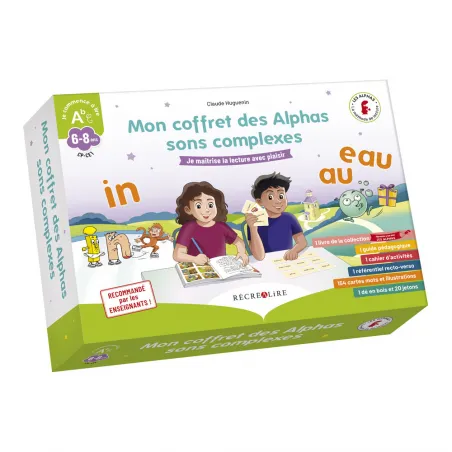 Mon coffret des Alphas sons complexes - Savoir lire en toute autonomie - RECR-9782366471601 - Editions Récréalire - Learn whi...