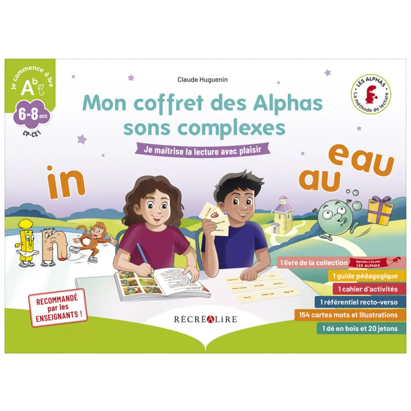 Mon coffret des Alphas sons complexes - Savoir lire en toute autonomie - RECR-9782366471601 - Editions Récréalire - Learn whi...