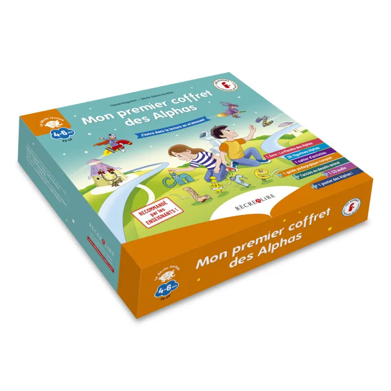 Mon premier coffret des Alphas - L'indispensable pour apprendre à lire - RAL-9782366470918 - Editions Récréalire - Learn whil...