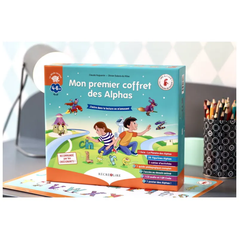 Mon premier coffret des Alphas - L'indispensable pour apprendre à lire - RAL-9782366470918 - Editions Récréalire - Learn whil...