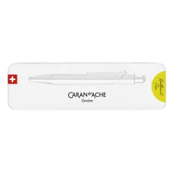 Caran d'Ache - 849 POPLINE Neon Yellow Ballpoint Pen with Case - CARA-0849.970 - Caran d'Ache - Pens, pencils, ... - Le Nuage...