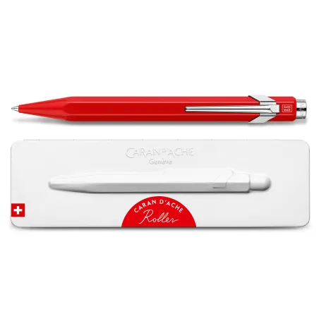 Caran d'Ache - Stylo Roller 849 Vernis Rouge avec Étui - CARA-0846.70 - Caran d'Ache - Stylos, crayons, ... - Le Nuage de Cha...