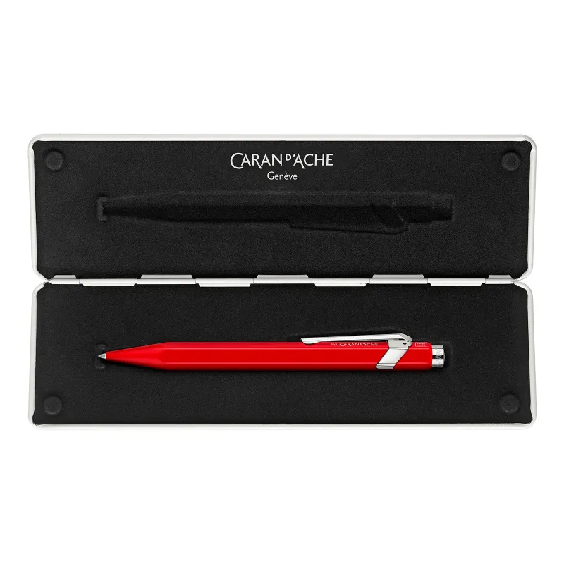 Caran d'Ache - Rollerball Pen 849 Red Varnish with Case - CARA-0846.70 - Caran d'Ache - Pens, pencils, ... - Le Nuage de Char...