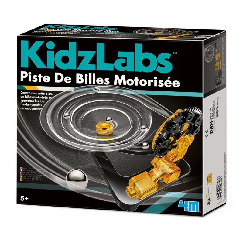 KidzLabs - Piste de billes électrique - 4M-5663456 - 4M - Coffrets éducatifs - Le Nuage de Charlotte