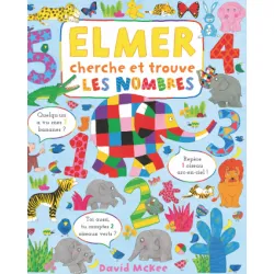 Elmer Cherche et trouve - Les nombres - KAL-9782378881917 - Kaleidoscope - Activity Books - Le Nuage de Charlotte