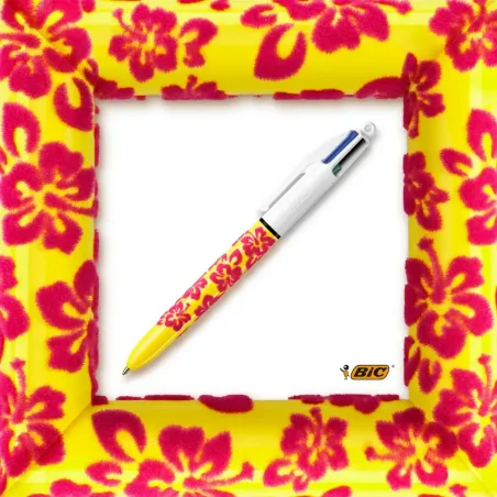 BIC 4 Colors Velvet - yellow - BIC-9672771j - Bic - Pens, pencils, ... - Le Nuage de Charlotte