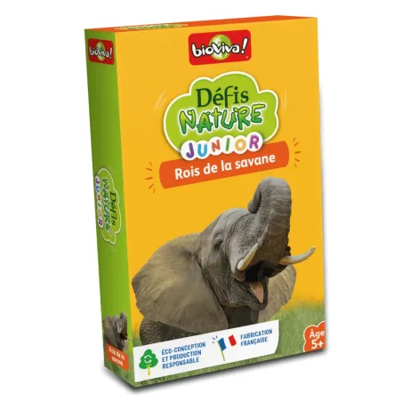 Défis Nature Junior - Rois de la savane - BIOV-15280228 - BioViva - Jeux de société - Le Nuage de Charlotte