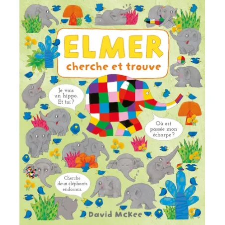 Elmer Cherche et trouve - KAL-9782877679992 - Kaleidoscope - Livres d'Activités - Le Nuage de Charlotte