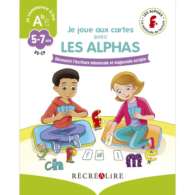 Je joue aux cartes avec les Alphas - ECR-3700686103381 - Editions Récréalire - Jeux de cartes - Le Nuage de Charlotte