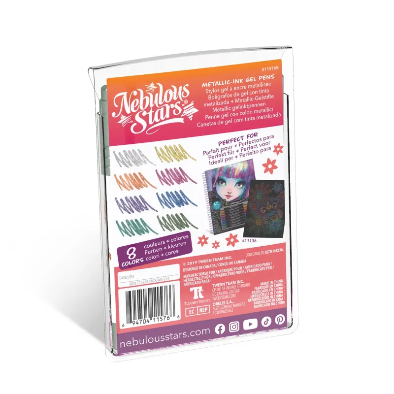 Nebulous Stars Stylos gel - couleurs métalliques - NEST-11576B - Nebulous Stars - Stylos, crayons, ... - Le Nuage de Charlotte