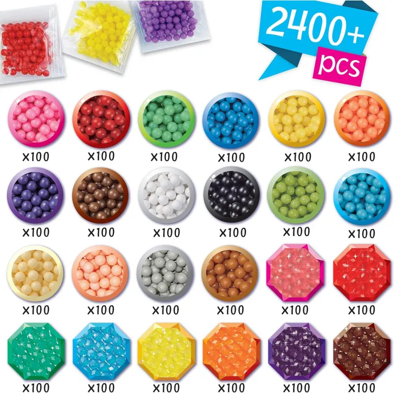 Aquabeads - La méga recharge 2400 perles - EPO-31502 - Epoch - Aquabeads - Le Nuage de Charlotte