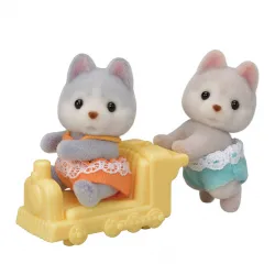 Sylvanian Families - Les jumeaux husky - EPO-5638 - Epoch - Accueil - Le Nuage de Charlotte