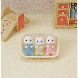 Sylvanian Families - Marshmallow Mouse Triplets - EPO-L5337 - Epoch - Sylvanian Families - Le Nuage de Charlotte