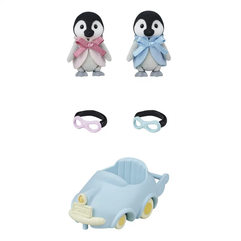 Sylvanian Families - Les jumeaux pingouin et leur voiture - EPO-5695 - Epoch - Sylvanian Families - Le Nuage de Charlotte