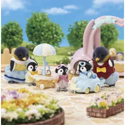 Sylvanian Families - Les jumeaux pingouin et leur voiture - EPO-5695 - Epoch - Sylvanian Families - Le Nuage de Charlotte