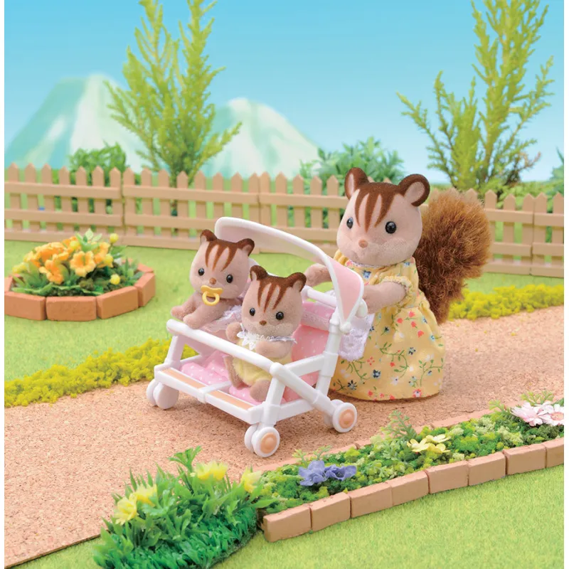 Sylvanian Families - La poussette double - EPO-4533 - Epoch - Sylvanian Families - Le Nuage de Charlotte