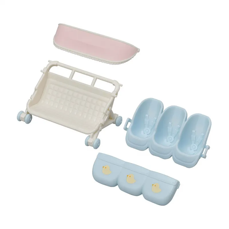 Sylvanian Families - La poussette triple - EPO-L5533 - Epoch - Sylvanian Families - Le Nuage de Charlotte