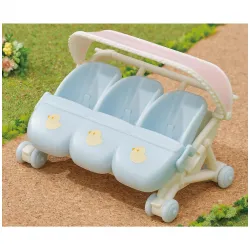 Sylvanian Families - La poussette triple - EPO-L5533 - Epoch - Sylvanian Families - Le Nuage de Charlotte