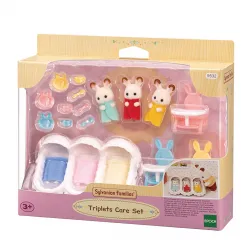 Sylvanian Families - Les triplés lapin chocolat et accessoires puériculture - EPO-L5532 - Epoch - Sylvanian Families - Le Nua...