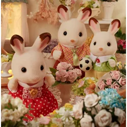 Sylvanian Families - La famille lapin chocolat - EPO-L5655 - Epoch - Sylvanian Families - Le Nuage de Charlotte